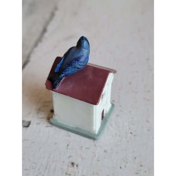 Lenox miniature Birdhouse garden vintage xmas figure decor - Picture 3 of 6